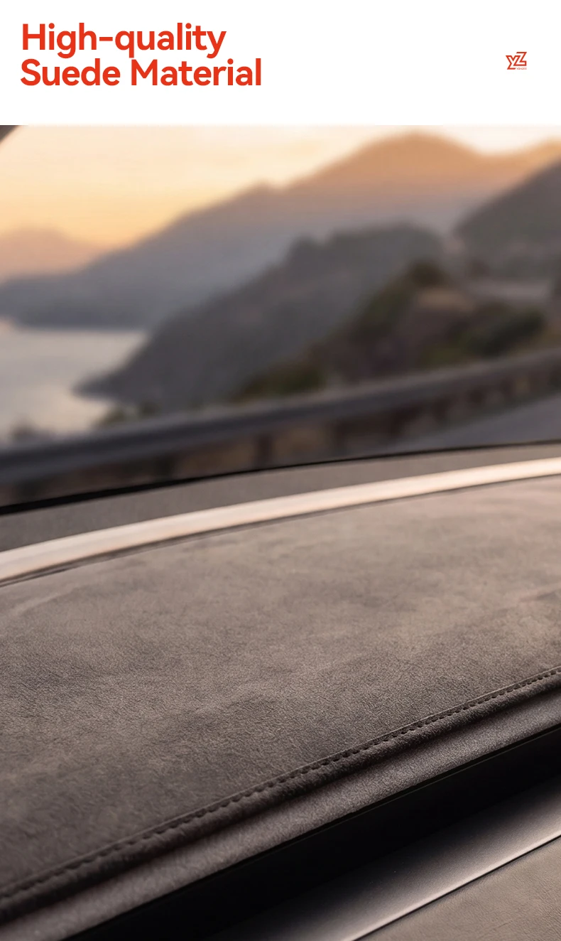 YZ Für Tesla Model Y/YL 2025-2026 Juniper Armaturenbrett-Flanell-Vollabdeckung Sonnenschutz Anti-UV DashMat Rutschfest – Detail 5