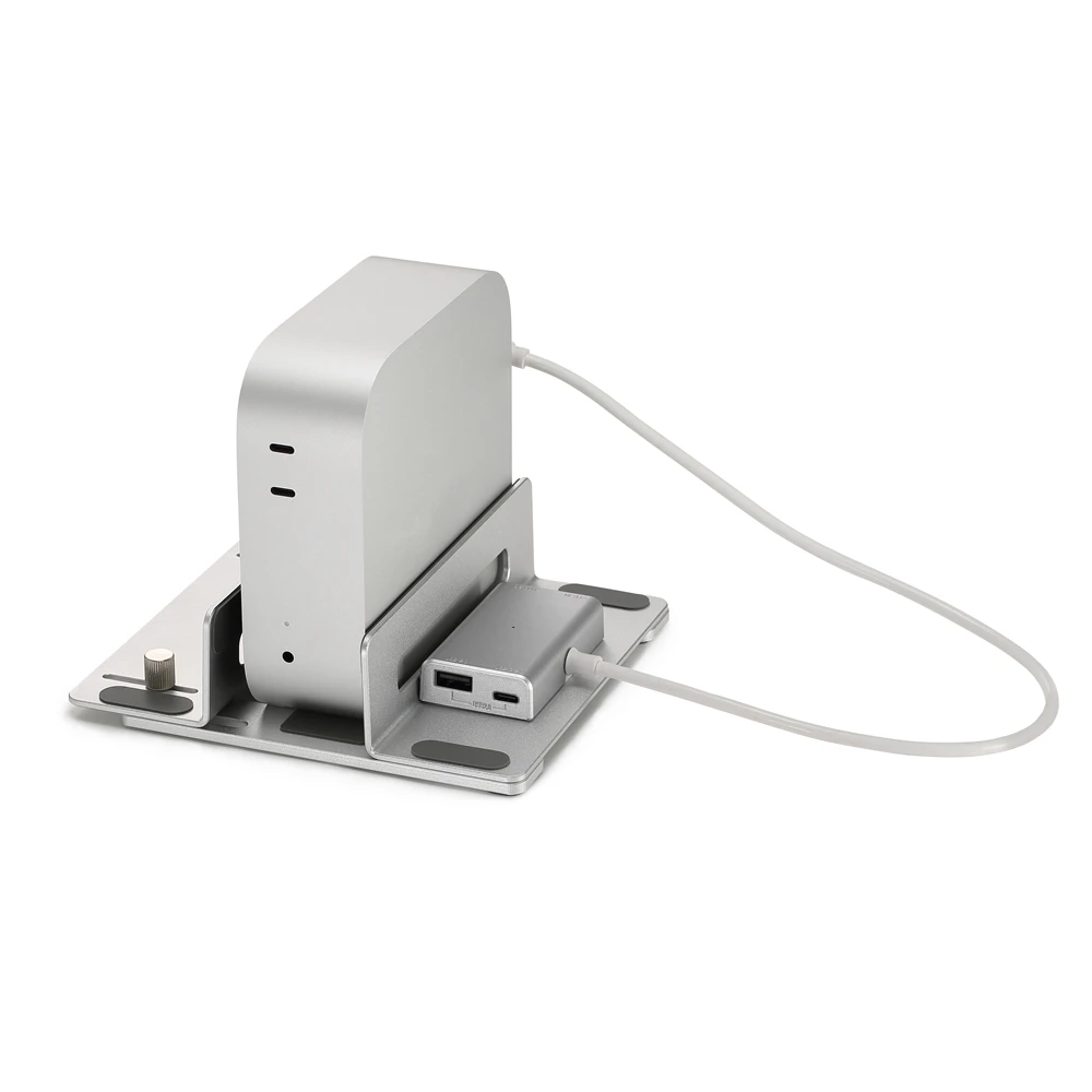 M a c Mini M4/M4 Pro 2024 용 알루미늄 합금 호스트베이스 미끄럼 방지 브래킷 냉각 스탠드 브래킷 DIY 액세서리