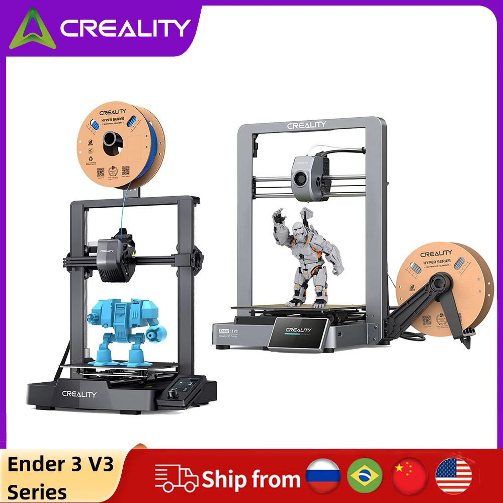 

Creality Ender 3 V3/ V3SE 3D Printer 250mm/s 600mm/s Auto Leveling Direct Extrusion Highly Capable Print Faster Laudable Quality