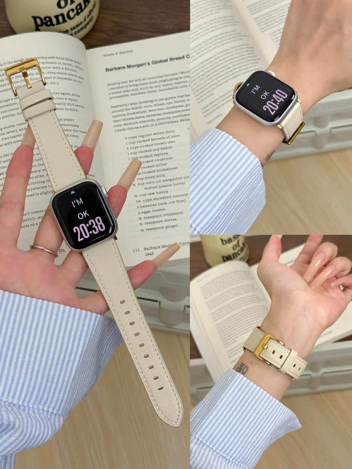 ممتاز ناتا حلقة جلدية كوريا لسلسلة ساعات أبل الترا 11/10/9/8/7/6 38 مللي متر 40 مللي متر 41 مللي متر 42 مللي متر 44 مللي متر 45 مللي متر 46 مللي متر 49 مللي متر حزام #2