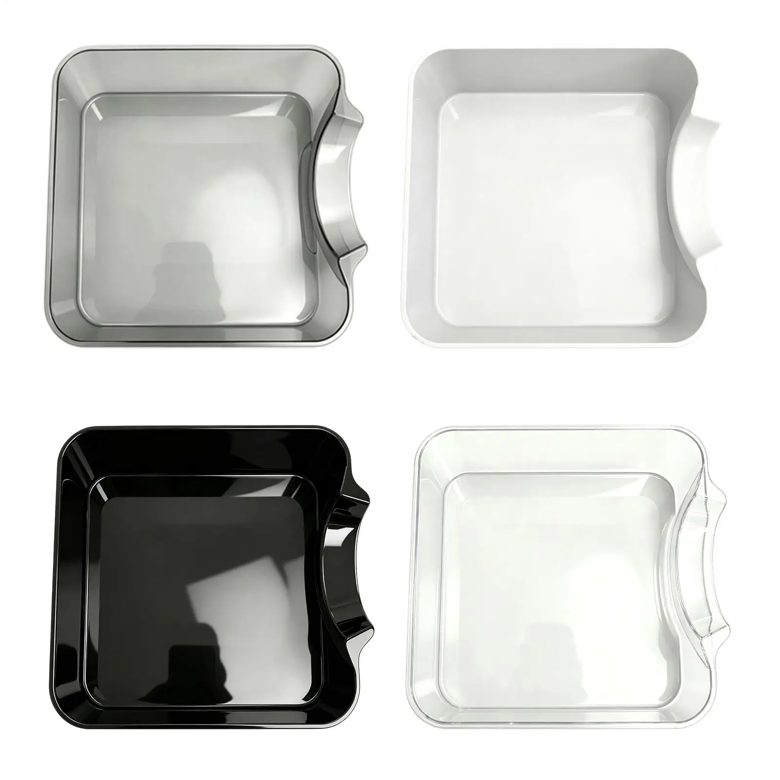 Washing Machine Drain Pan Front Load Leak Proof Tray Reusable Lint Filter Funnel Hidded Drain ABS Odor Proof Floor Protector view 2