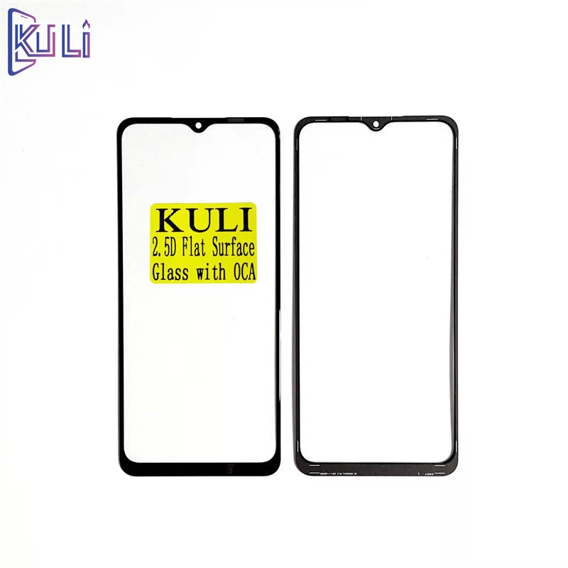 Kuli vidro frontal com oca telefone painel para samsung galaxy a01s a02s a12 a32 a52 a82 a750 matte melhor preço reparação tela parte nova