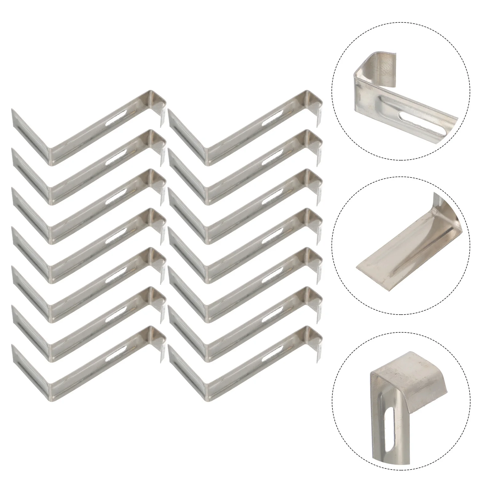 

20Pcs Reusable Roof Tile Clamps Easy Store Durable Fix Clip Home Supplies Roof Tile Clips Replacement Clip Home Supplies