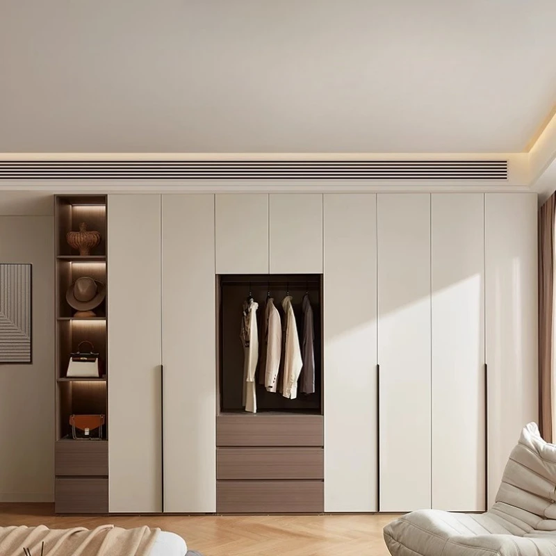 Nordic Wardrobes Organizer Storage Clothes Closet Dressing Cabinet/ Closet Wardrobes Comforter Wooden Bedroom Furniture
