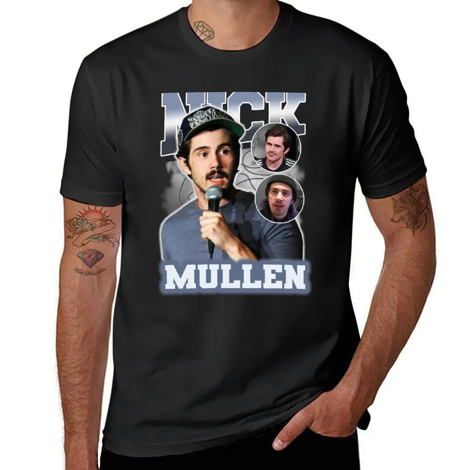 Nick Mullen T-Shirt summer clothes oversizeds heavyweights mens plain t shirts