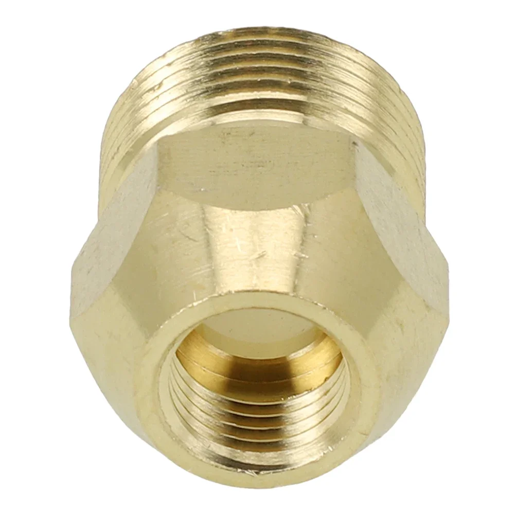 Brass M22 To 1/4 Inch Pressure Washer Adapter For Quick Connect For Lance Hose Fittings Used With Pumps And Hose Reels