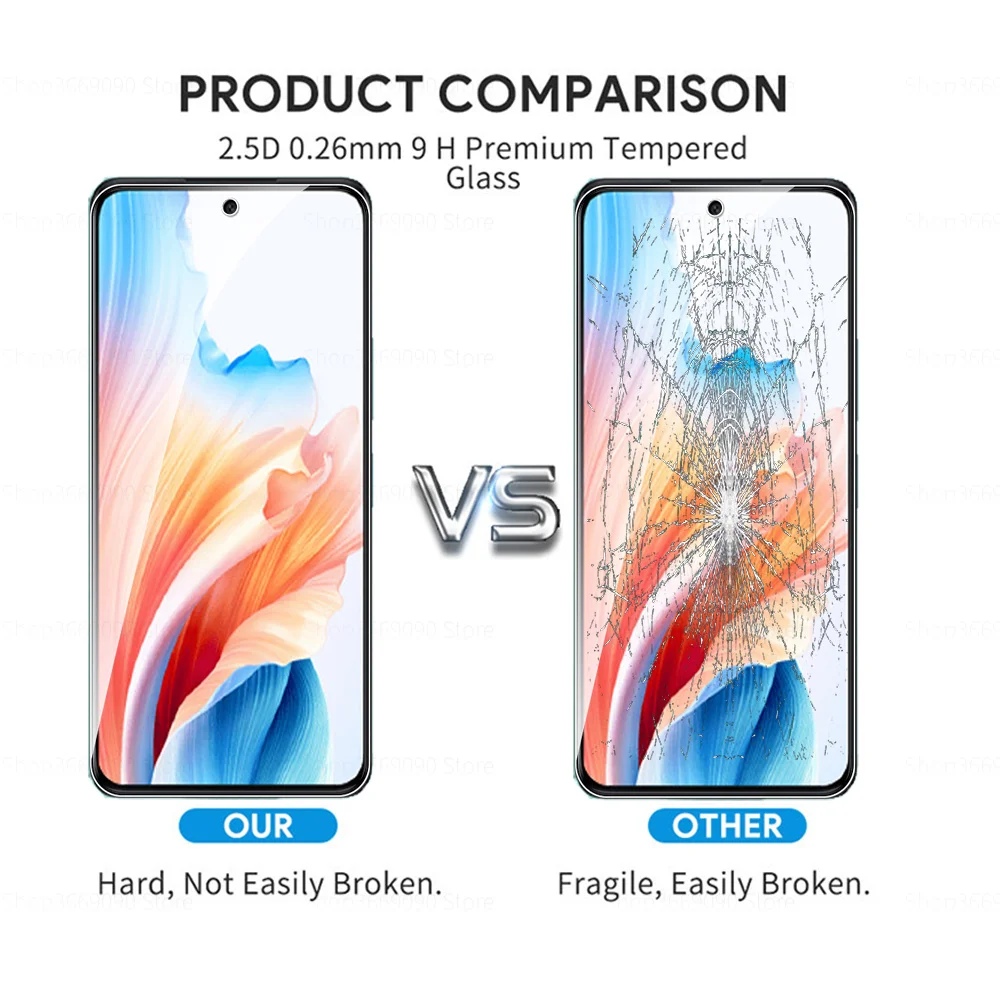 Für Oppo A79 5G Glas 3 Stücke Gehärtetes Glas Displayschutzfolie Für Oppo A79 EINE 79 79A 6,72 zoll Rüstung Abdeckung Schutzfolien CPH2553