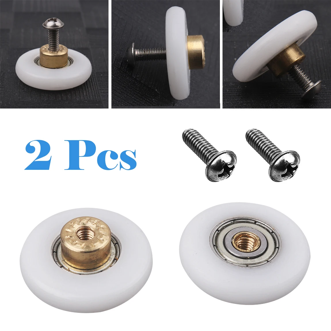 

2pcs/set Durable Roller Shower Rooms Cabins Pulley Shower Room Roller /Runners/Wheels/Pulleys Diameter 19mm/23mm/25mm/27mm