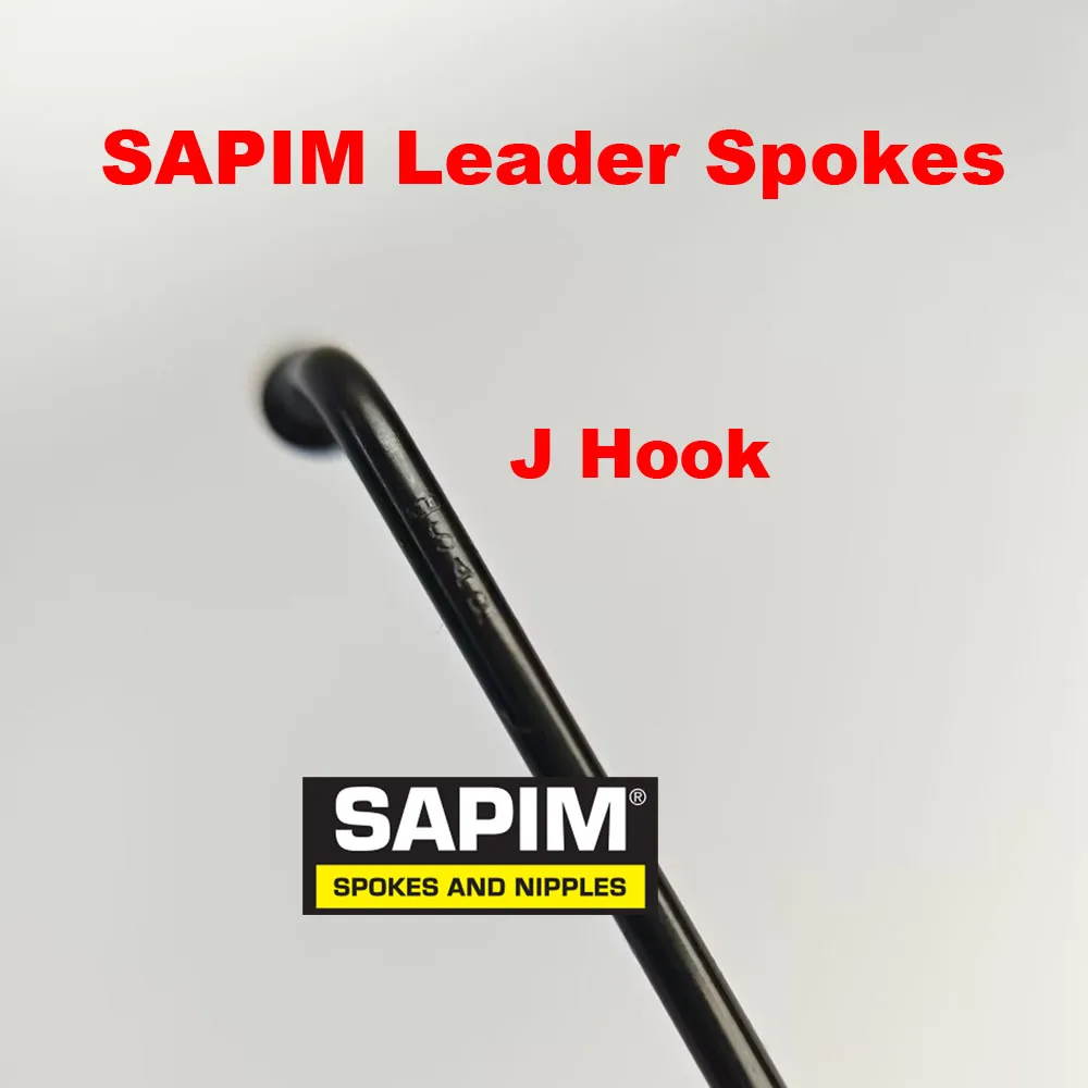 

SAPIM Leader Spoke 340mm 338mm 336mm 334mm 332mm 330mm to 200mm Straight Pull or J Hook With Free Alloy Nipple For 32er Wheels