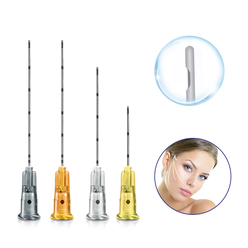 Medical Micro Blunt Cannula 25G Pain Less Plain Ends Notched Endo Hyaluronic Acid  Blunt Tip Needles