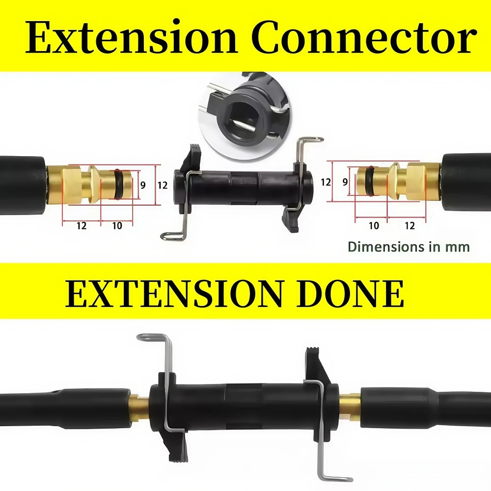 5800PSI Car Washer Hose Pipe Cord Pressure Cleaning Machine Hose Water Cleaning Extension Hose for Karcher K2 K3 K4 K5 K6 K7