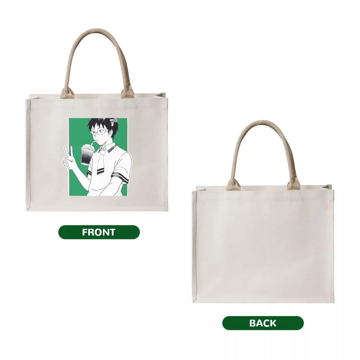 Saiki K Tote Bag Women's shopper Big bag women Candy bags great bag