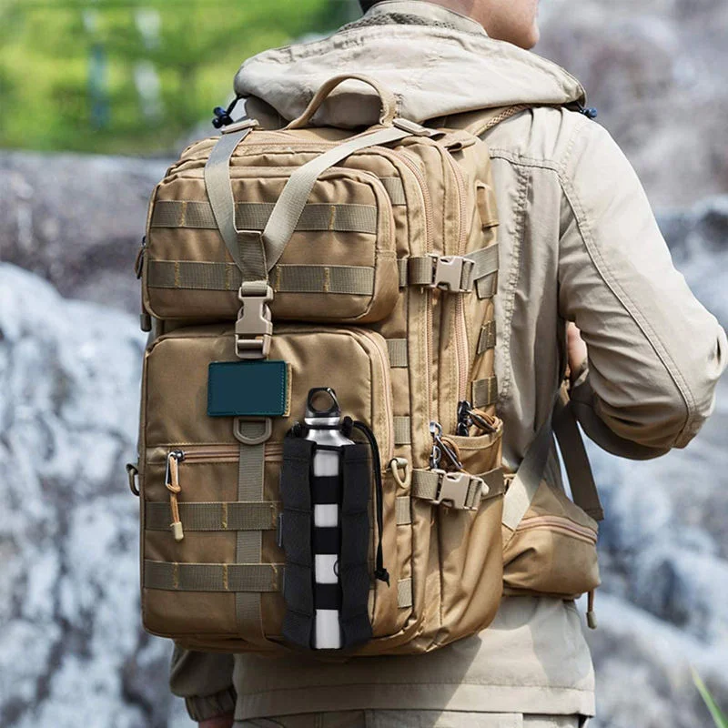 Adjustable Water Bottle Holder Pouch Outdoor Sports Kettle Holder Bag up to 2000ml Bottle for Camping Fishing Hiking - Image 3