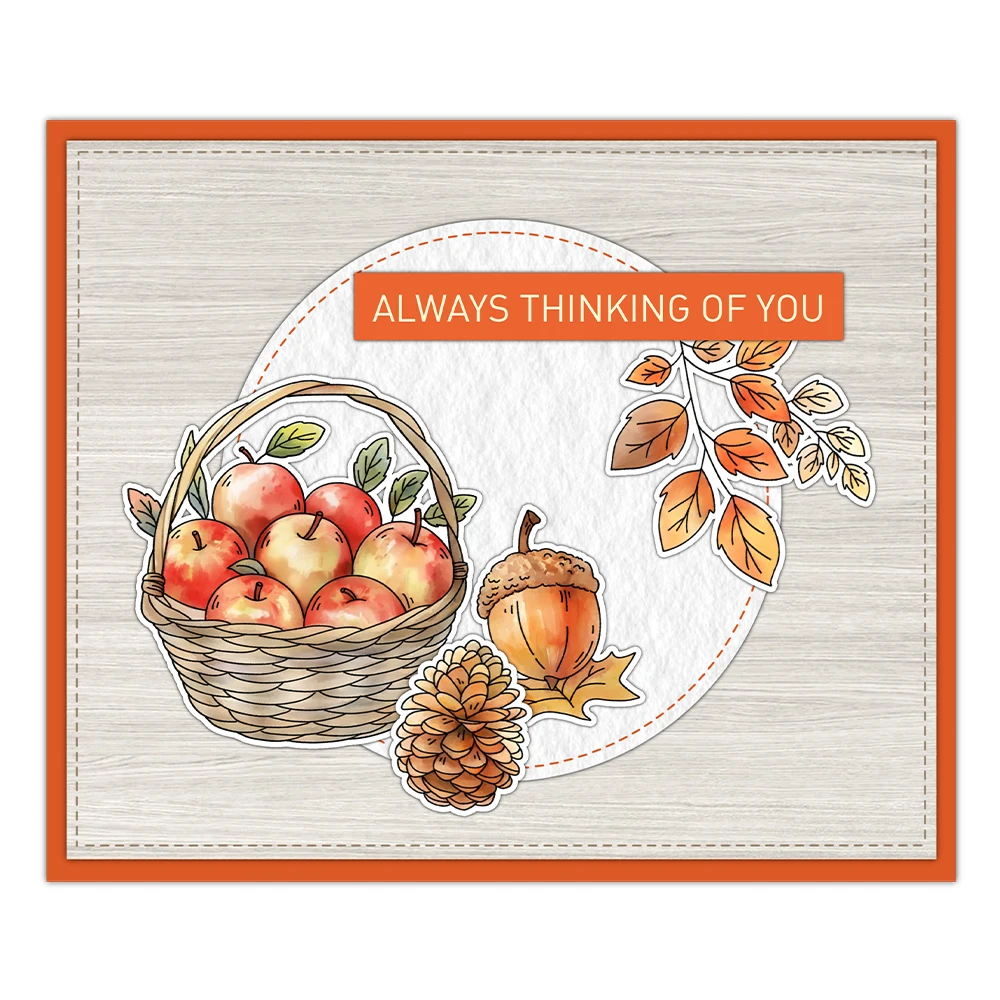 Mangocraft Warm Autumn Days Harvest Clear Stamp DIY Scrapbooking Supplies Silicone Stamp For Card Making Albums Crafts Decor