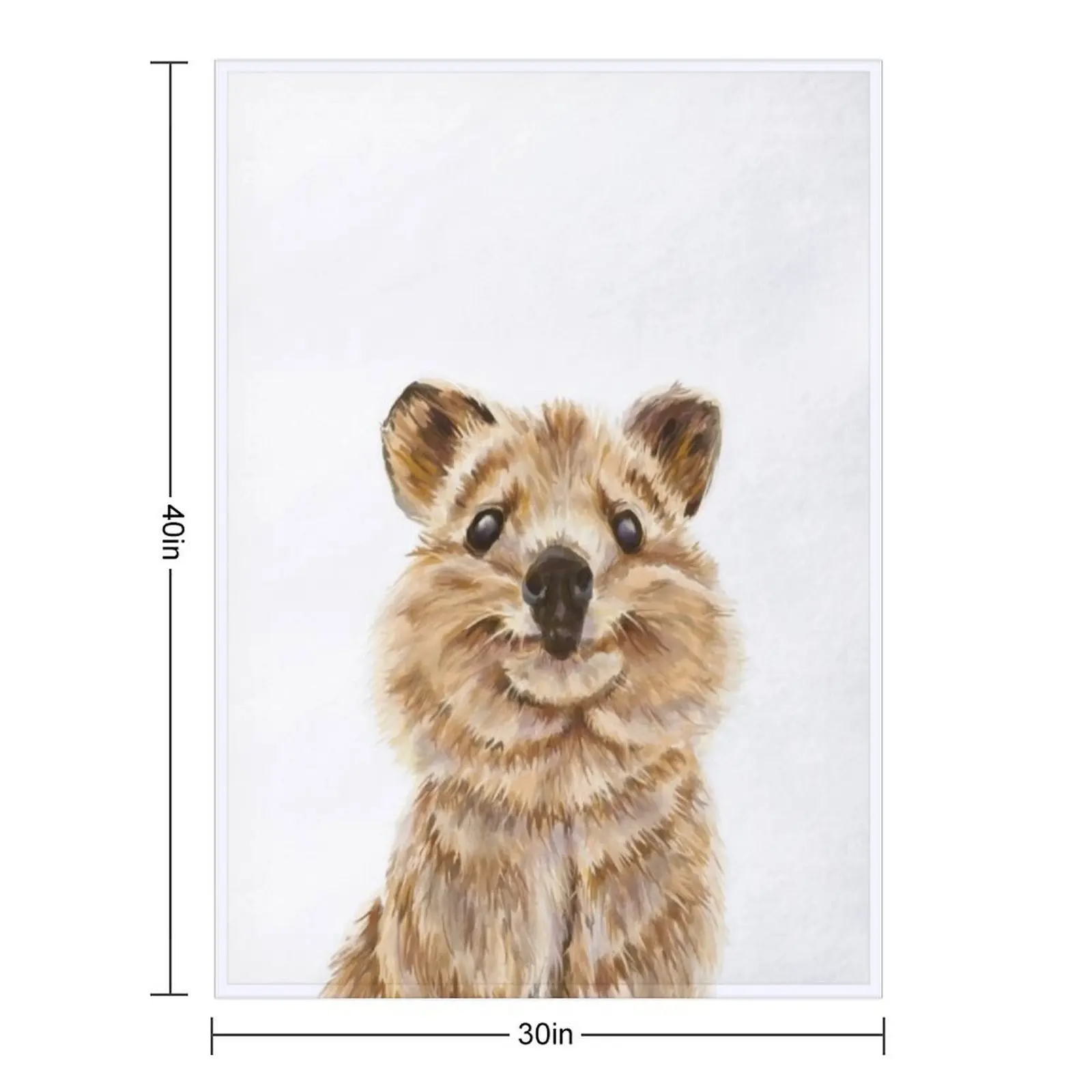 Quokka, the happiest wildlife on Earth Throw Blanket anime Soft Big Weighted Plush Vintage Blankets