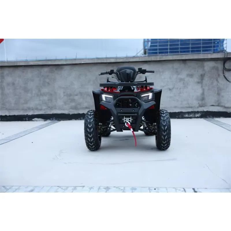 200cc ATV 2WD Four-Wheel Mountain Quad Bikes for Adults Automatic Chain Drive 25N.m Engine Power