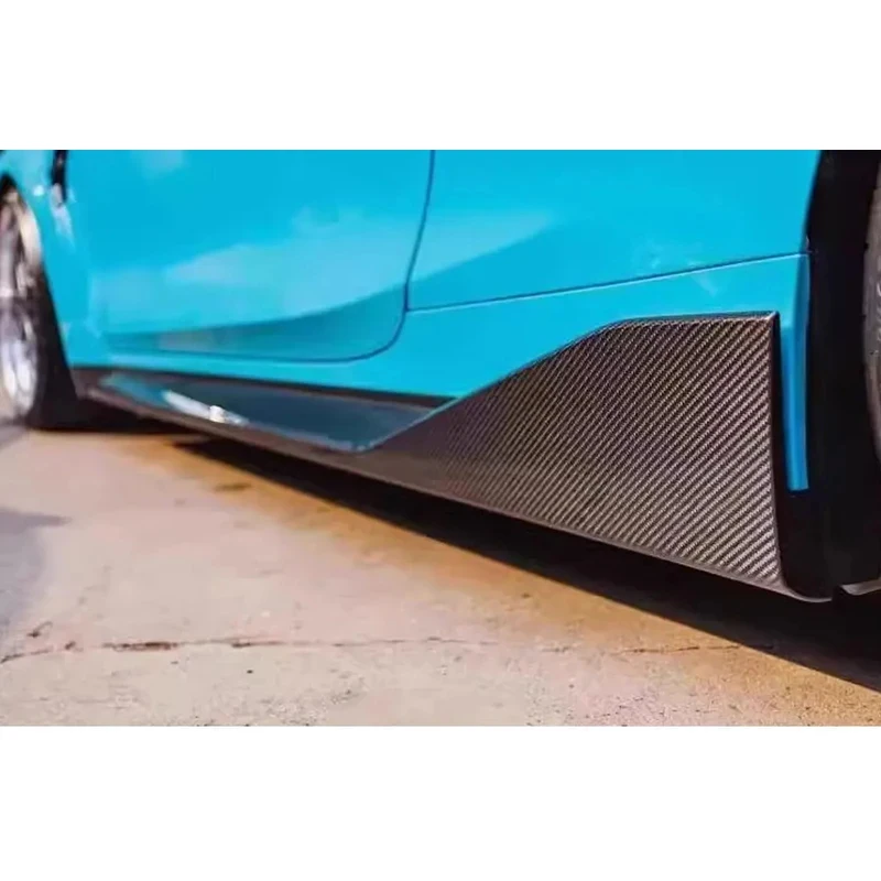 

For BMW M3 M4 G80 G82 G83 Carbon Fiber Side Skirts Side bumper Cupwings Canards Apron Splitters Car Accessories body kit