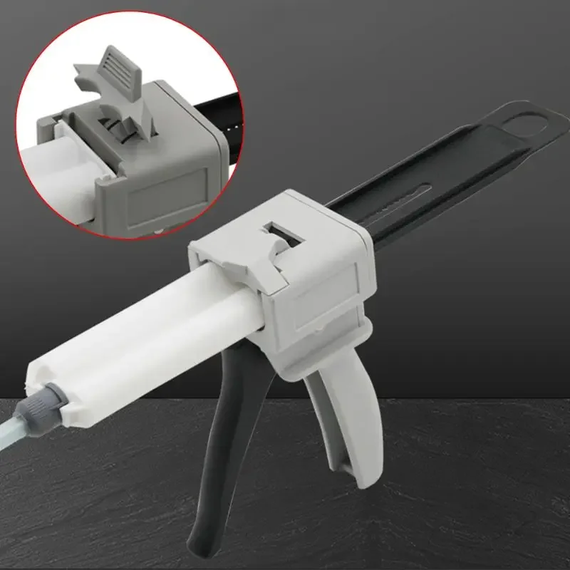 50ml Two Component AB Epoxy Sealant Glue Gun1:1 2:1 Applicator Glue Adhensive Squeeze Mixed Manual Caulking Gun Dispenser