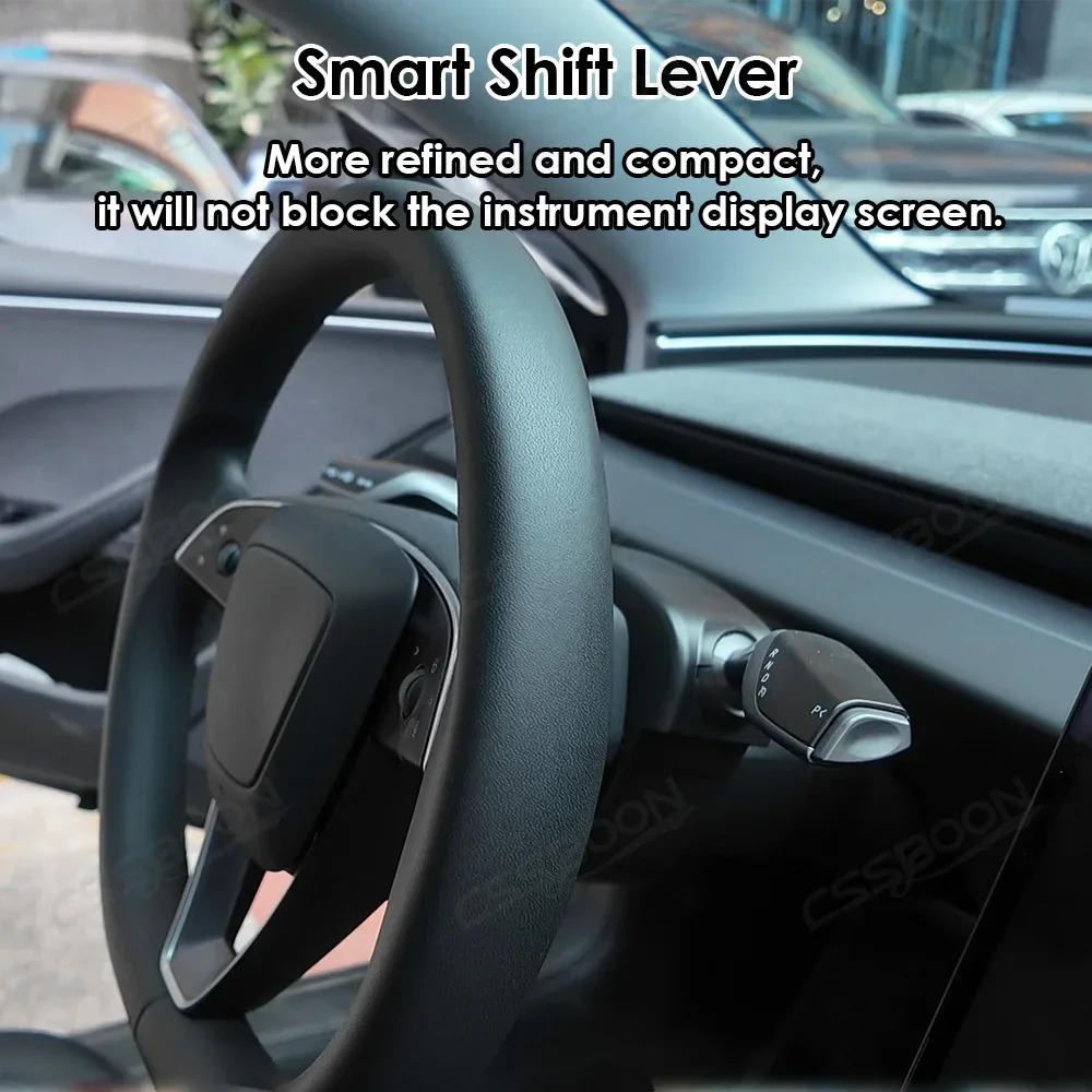 Intelligent Gear Shifter Steering Wheel Turning Stalk Bar for Tesla Model 3 Highland X S Lever Car Interior Parts