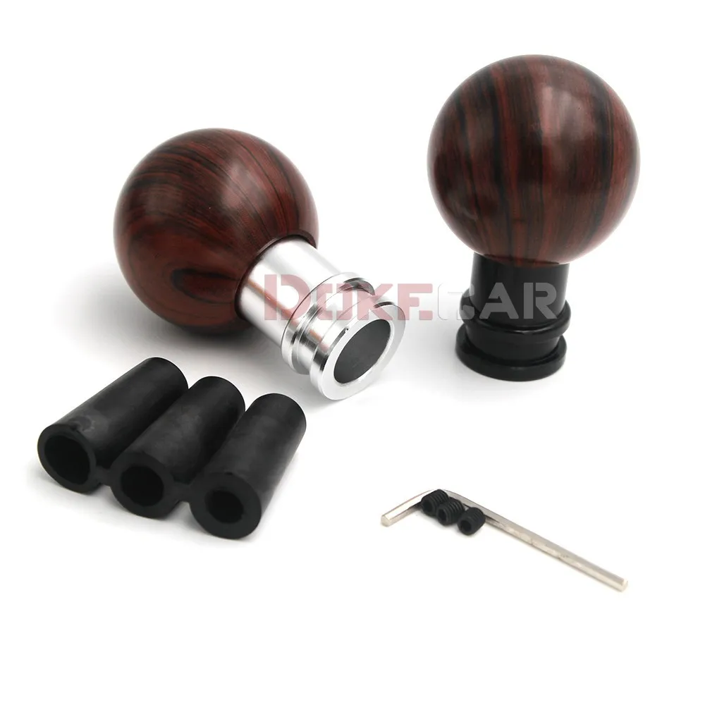 spherical Universal Peach Wood color Car Manual Gear Shift Knob Shifter Lever