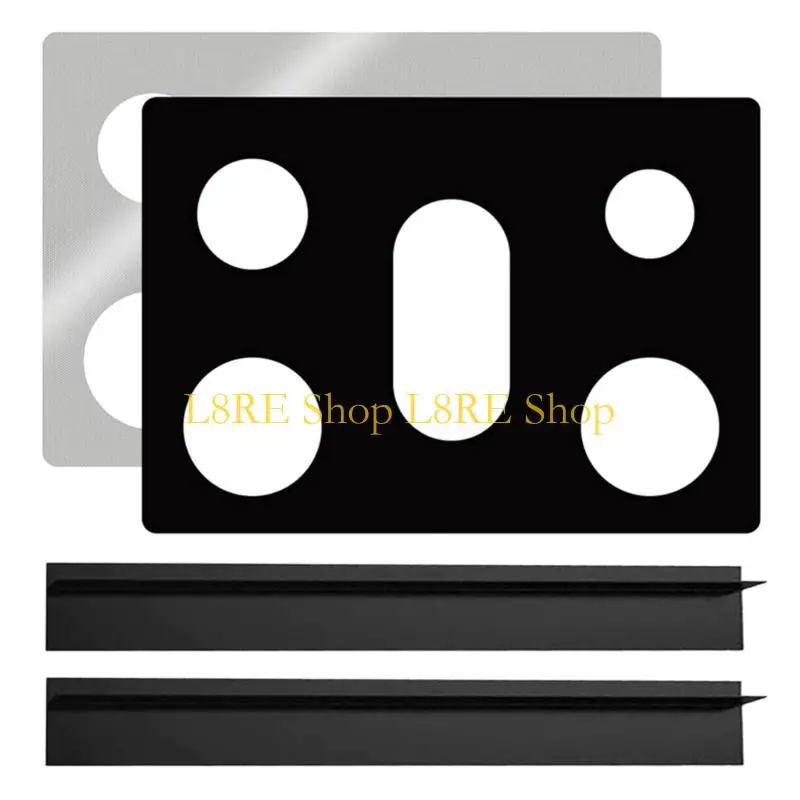 واقي كوكتووب مقاوم للحرارة L8RE ل 5 شعلات غاز موقد موقد موقد موقد حارس المطبخ