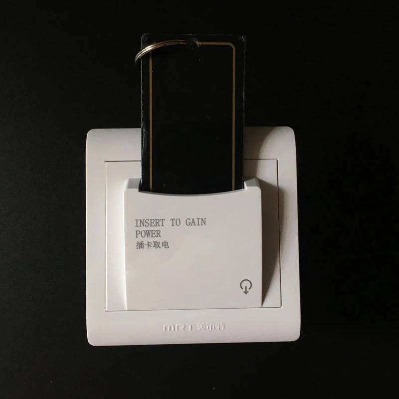 

1pcs Magnetic Card Energy Saving Switch 220V 40A Three Line Insert Key For Power 15S Time Delay