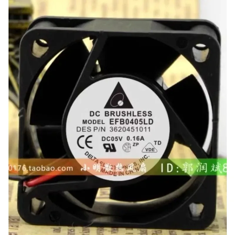 

New Cooler Fan for Delta EFB0405LD 5V 0.16A Dual Ball Switch Server Fan 4020 40*40*20mm
