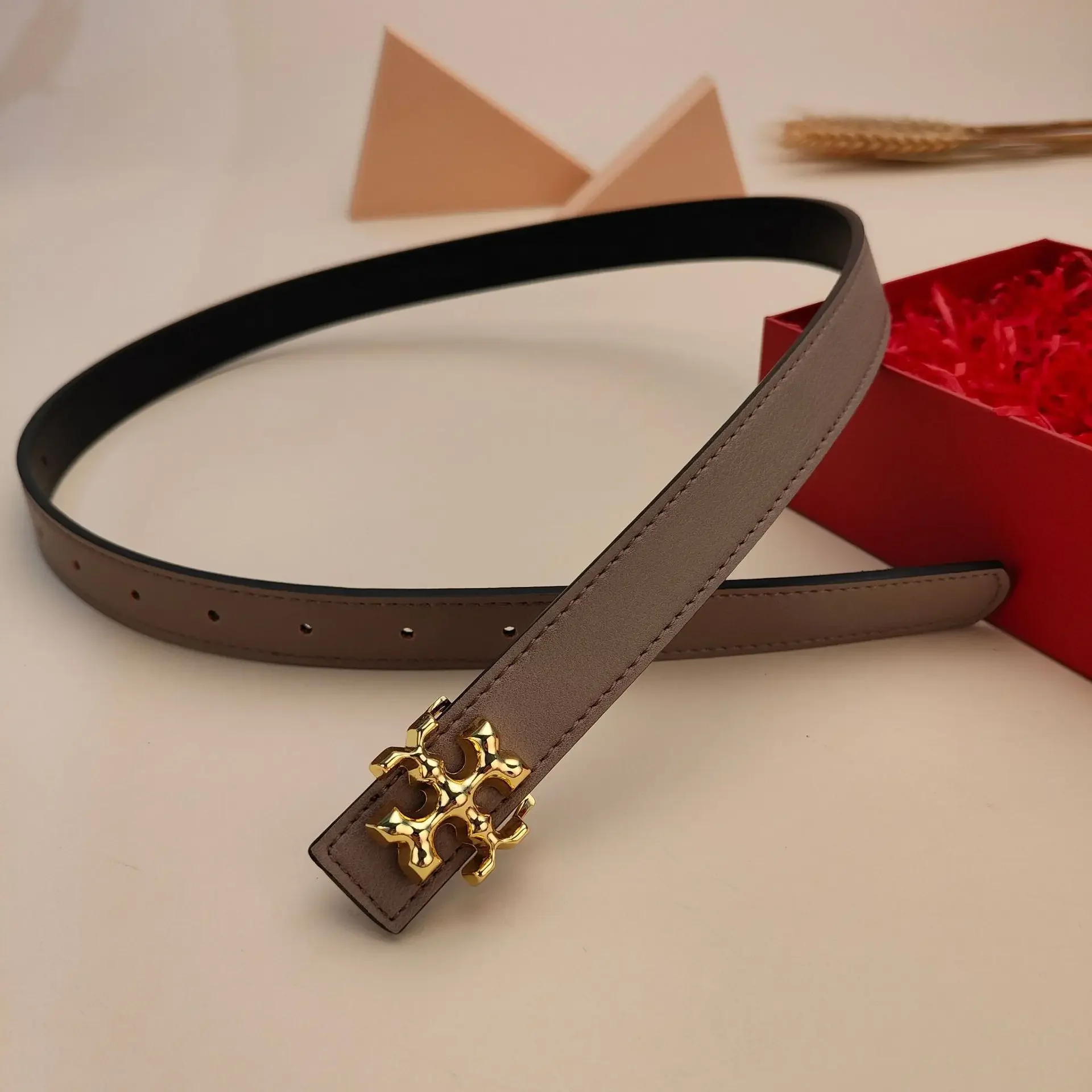 Luxury Designer Leather Belt Fashion Letter Logo Belt