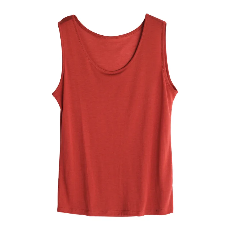 Elegant Silk Knitting Wear Tank Top for Women - Sleeveless Camisole with All-Around Suspender HA19027