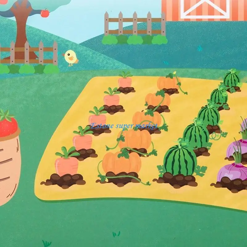 090B Trò chơi trí tuệ giác quan Bảng dạy đồ chơi đếm màu sắc phù hợp cho bé trai bé gái