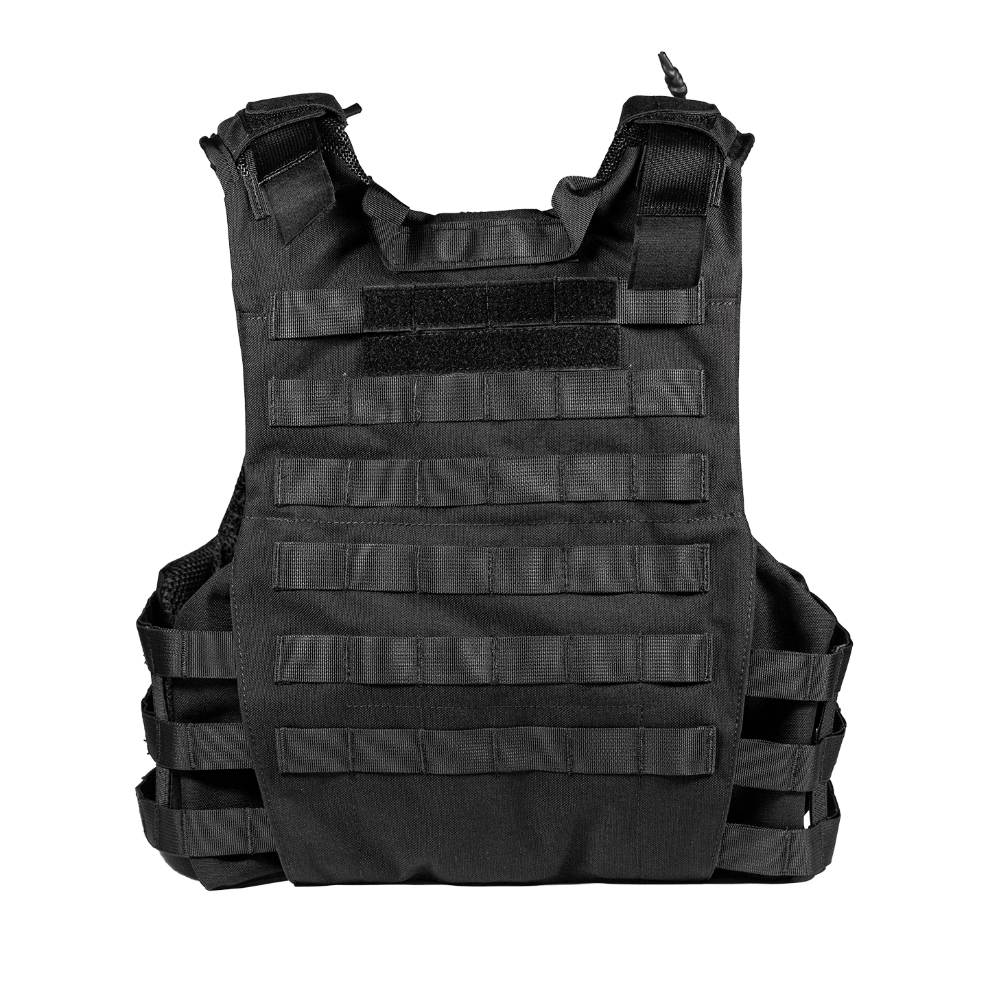 Black Anti-Infrared Flame-Retardant Tactical Vest - 1000D Nylon with Soft and Hard Compartment Design + MOLLE System + Quick Release Buckles |   Outdoor security and survival equipment