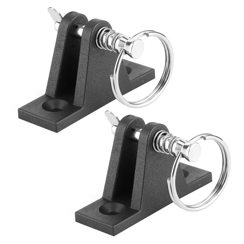 

2 упаковки морских деталей, нейлоновый верхний фитинг для бимини, нержавеющая сталь 316, быстроразъемный штифт, петля для палубы, петля для лодки, фитинг для лодки