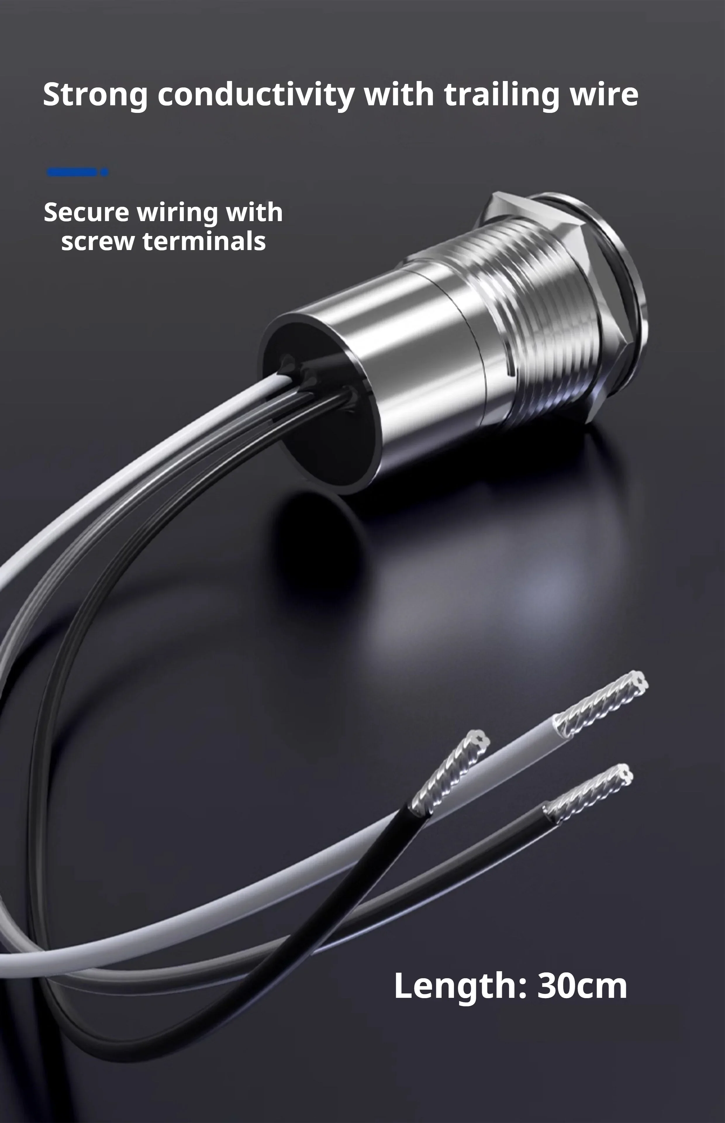 Metall-Touch-Sensor-Schalter Edelstahl-Knopf mit Jog-Funktion, Verzögerung, Selbstverriegelung, IP68 wasserdicht, 16/19/22/30mm – Detail 13