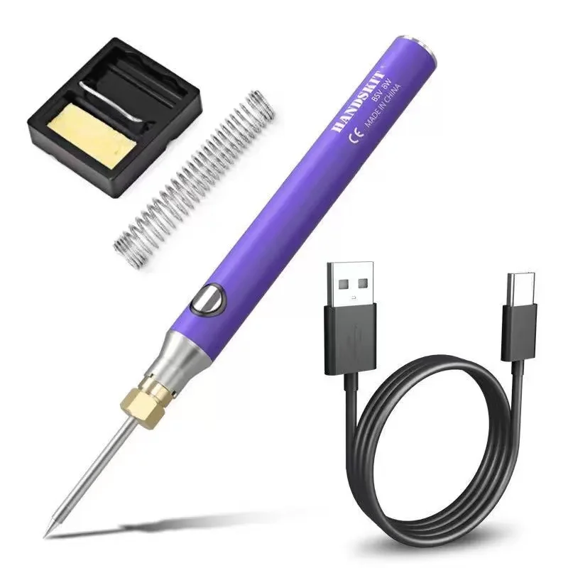 

5V Wireless Electric Soldering Iron 8-10W USB Charging Lithium Battery Electric Soldering Iron Portable Repair Welding Tools