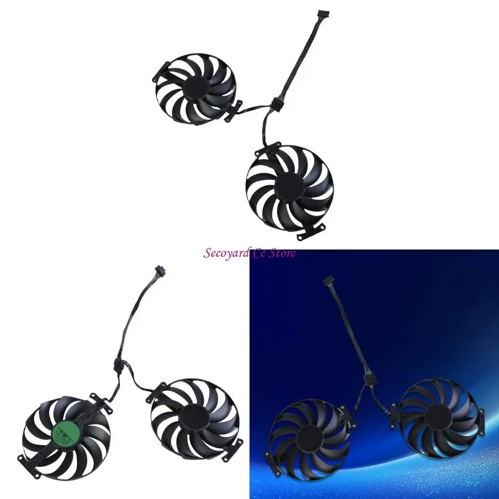 

N3UC 2Pcs T129215SU Video Card Fan Graphics Card Cooling Graphics Card Radiators