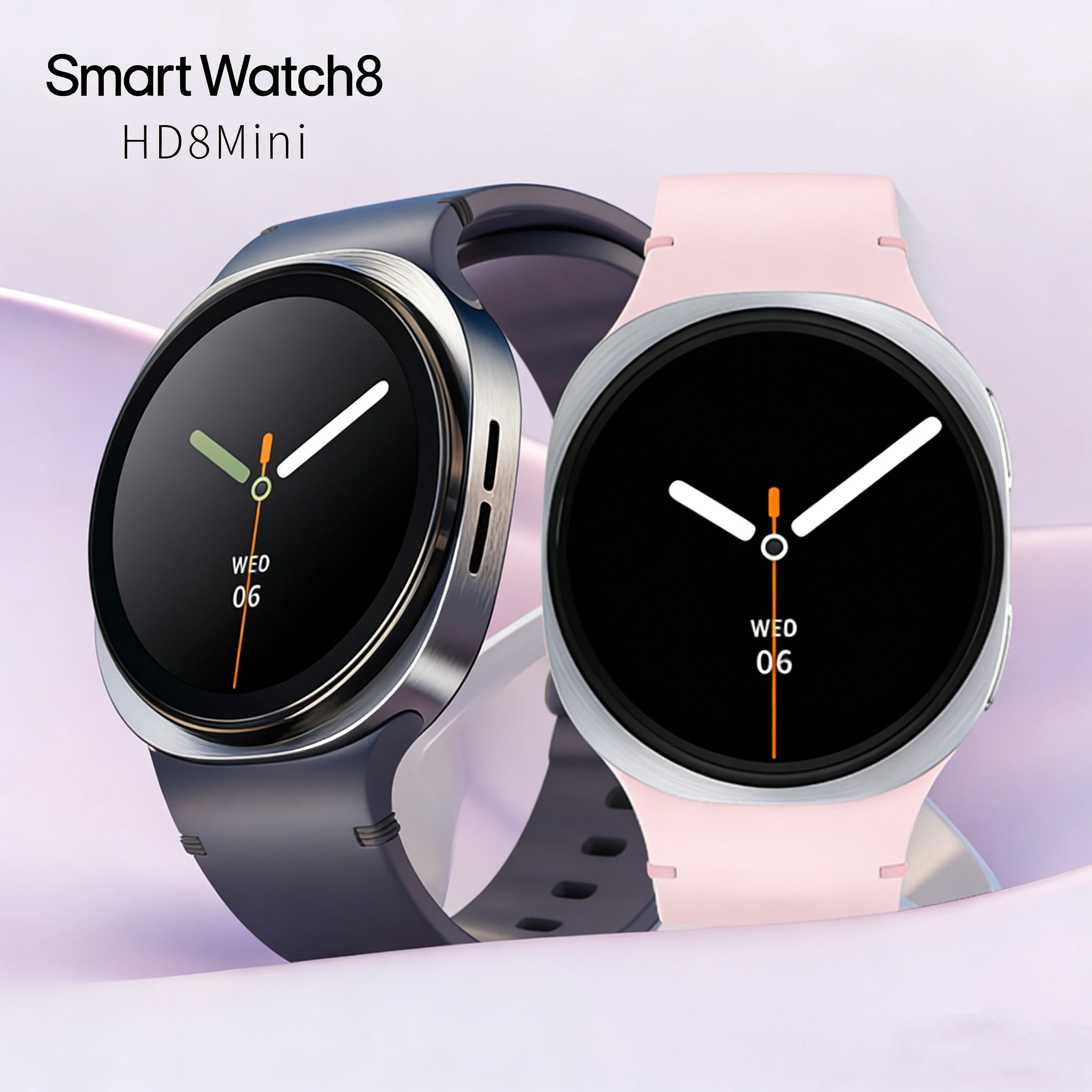 

Смарт-часы 2026 HD8mini для женщин, 1.29 дюйма, спортивные, с мониторингом здоровья, для активного отдыха, с Bluetooth-звонками, AI Smart Watch