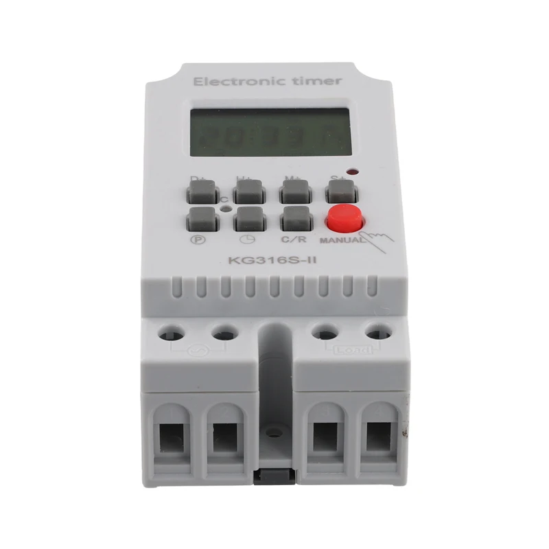 KG316S-II Time Control Switch Automatic Digital Time Switch Relay Electronic Week Timer Time Control Programmable Timer