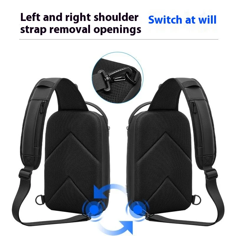 Sling Bags for Men Chest Waterproof Cross Body Shoulder Bag For Husband Gift Messenger Pack with USB Charging 9.7 Ipad