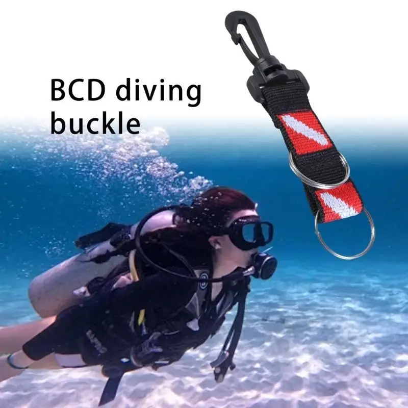 M5TC Nylon Scubas Diving Lanyard Strap AntiLost Lanyard Strap with 2 Keyrings