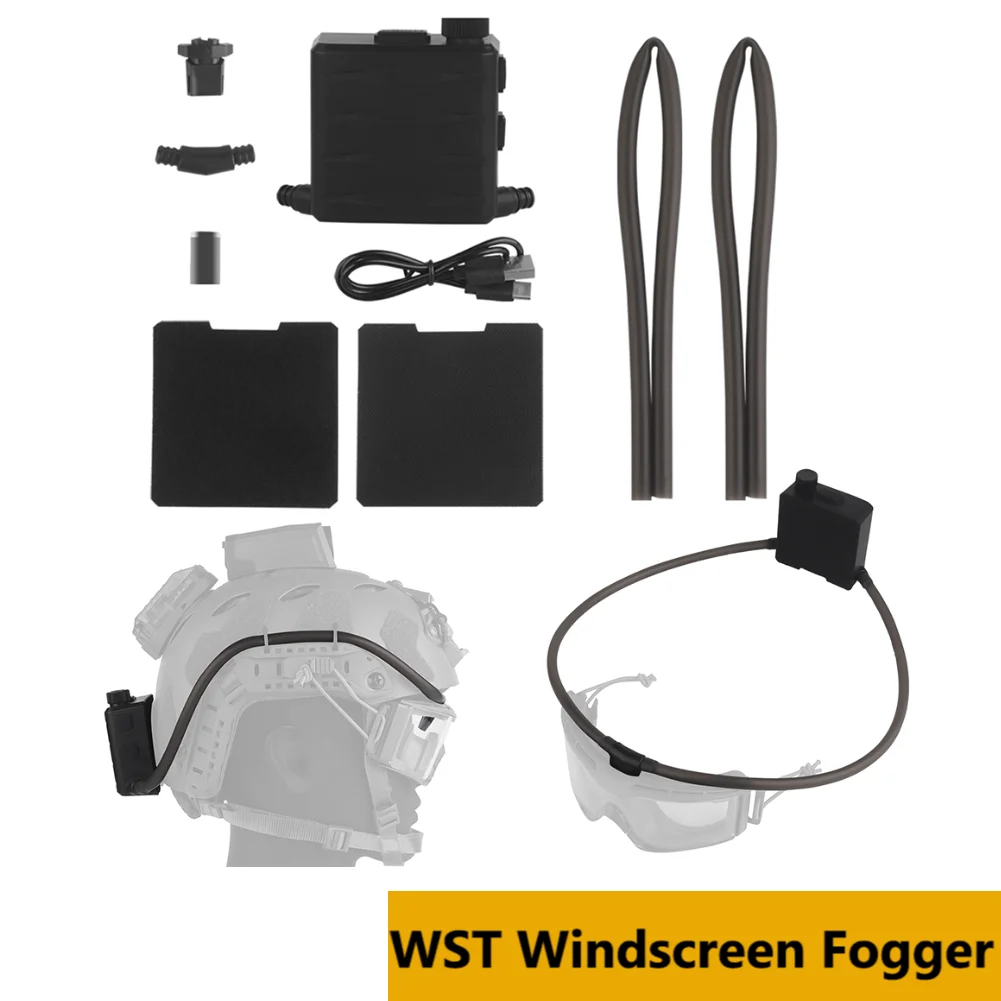 

Strategic Goggles Defogger Adjustable Magnetic Defogging Fan Lightweight Anti-Fog Pump for Glasses Ski Mask Clear Vision