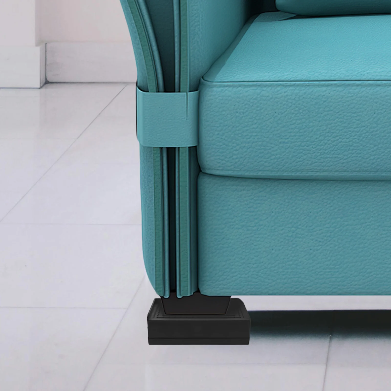 

4Pcs Furniture Raiser Heavy Duty Adjustable Bed Risers Support Couch Desk Sofa Table Legs Extenders Elevate Home Storage