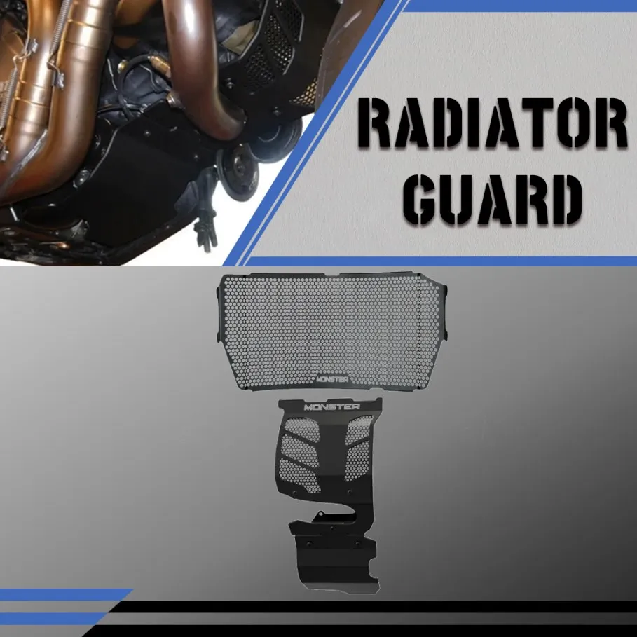 

For Ducati Monster821 2013 - 2020 Monster 821 Stealth/Dark/Stripe Radiator Grille Guard Cover Engine Guard Housing Protection