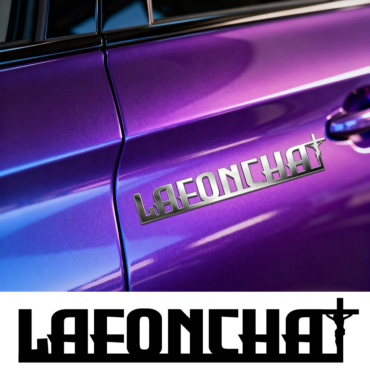 

Trendy Jesus Cross Metal Stickers Custom Logo Applicable to Car Trunk, Fender Rear Bumper, Crucifix Stickers, Personalized Gifts