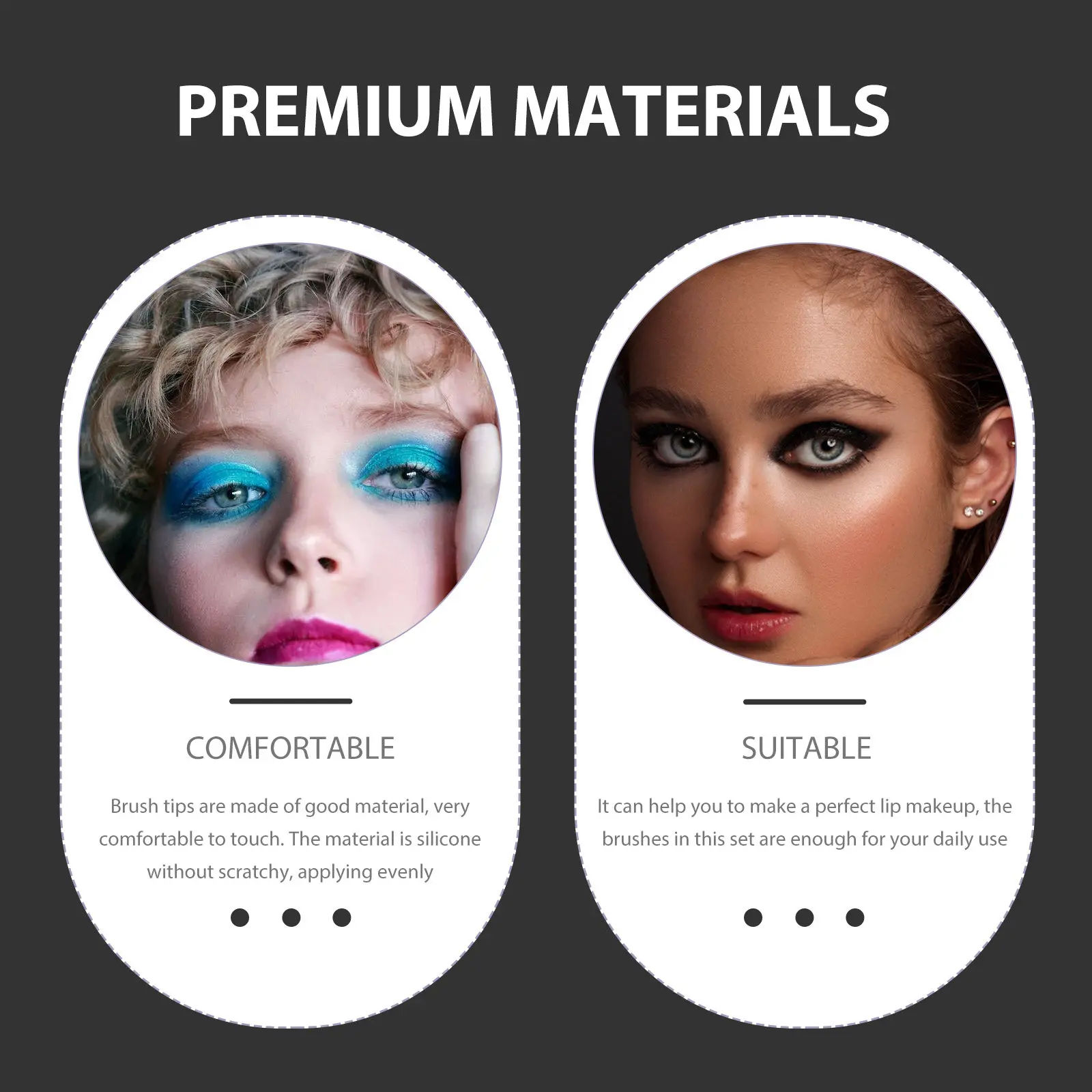 12 Pennelli per Labbra in Silicone Morbido, Design Ergonomico, Applicatori Portatili per Lucidalabbra, Balsamo, Maschera, Applicazione Precisa del Trucco