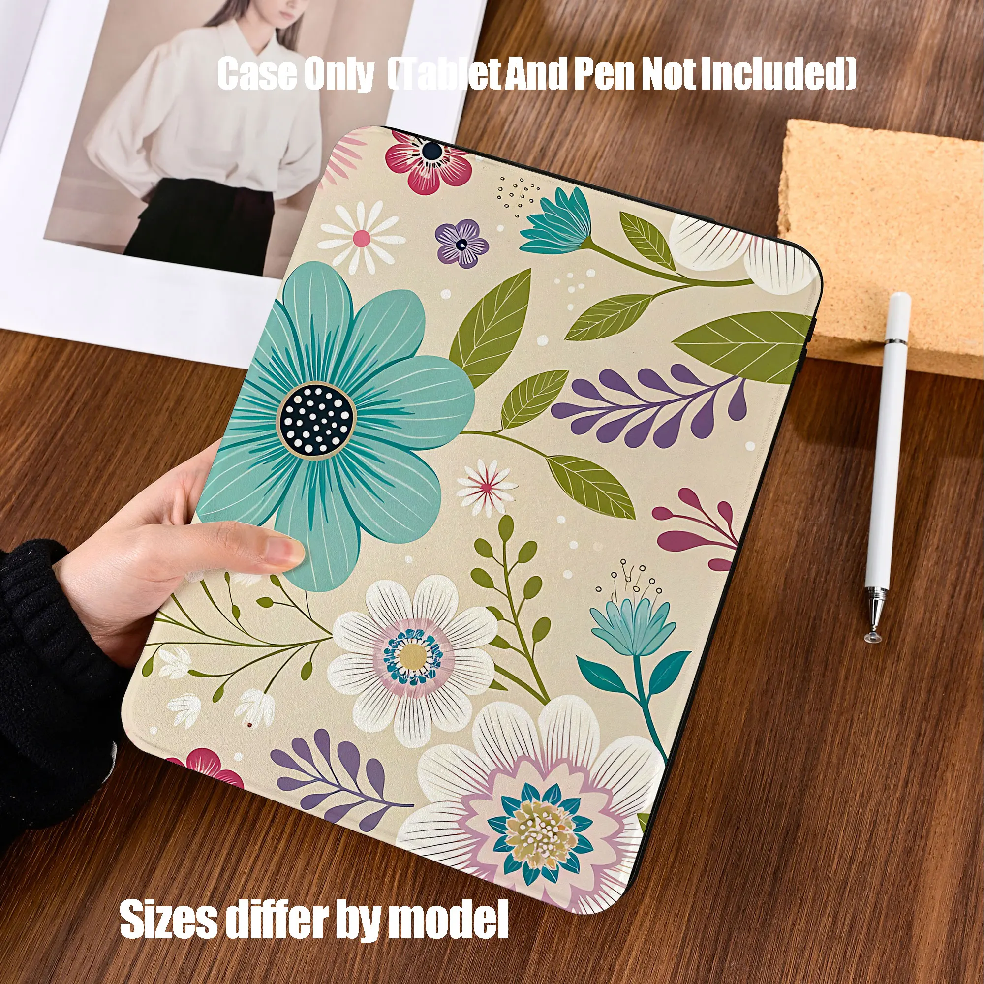 Shockproof TPU Tablet Protective Case with Pencil Holder Auto Sleep Wake for Apple /Samsung/Xiaomi/Redmi/Huawei/Honor