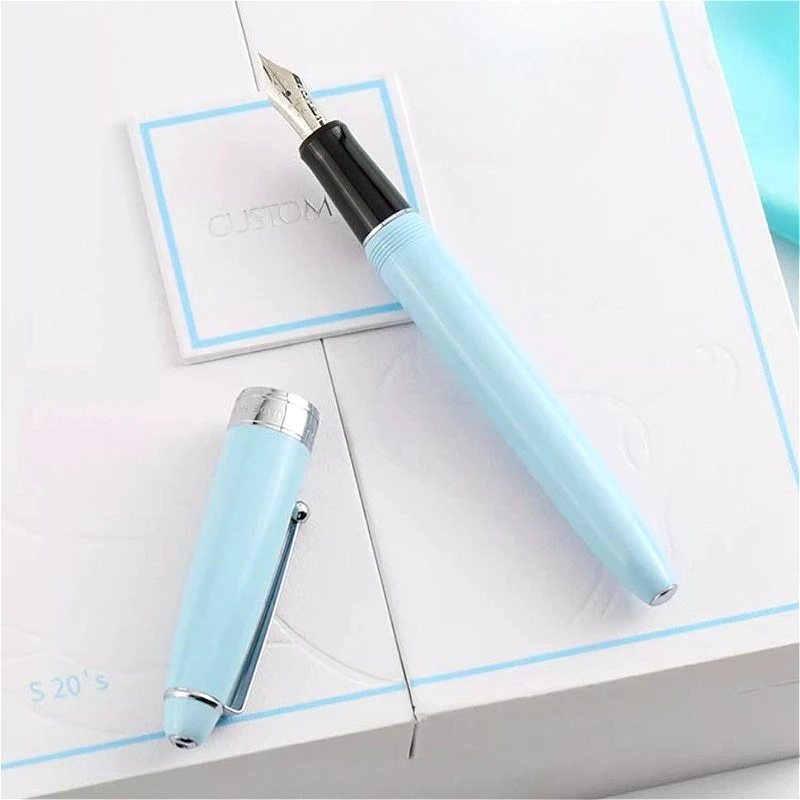 PILOT Customer Black Fountain Pen Silver Iridium Gold F 0.5mm Nib EF Anniversary Engraved Pocket Design High-end Stationery Pens
