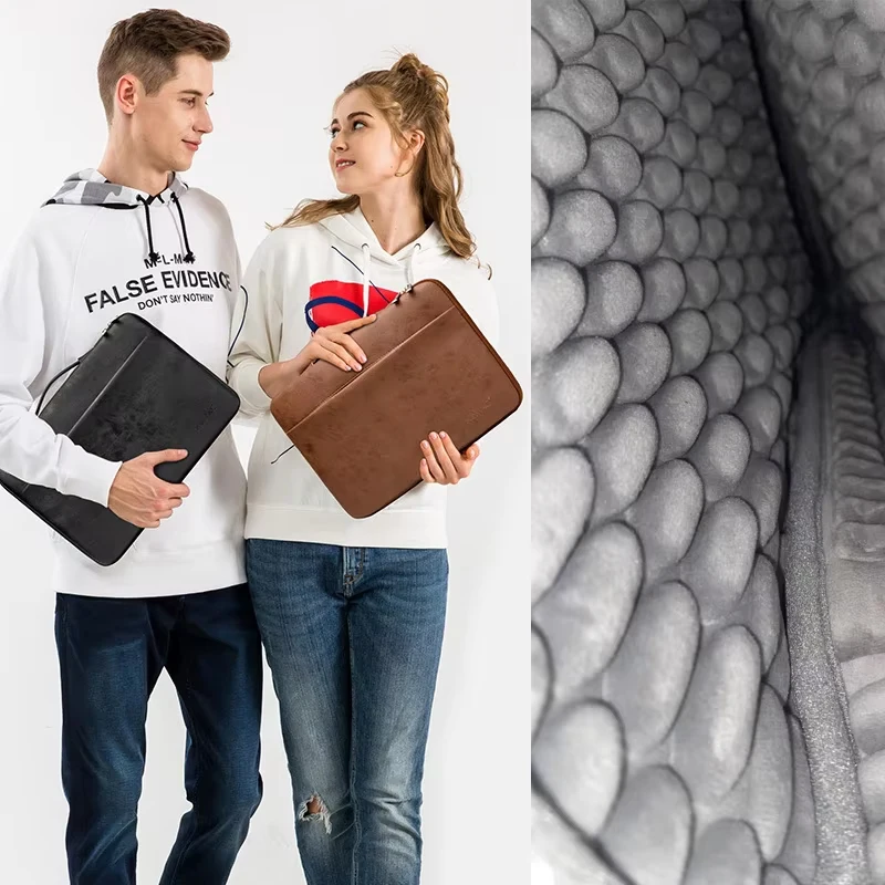 Laptophoes voor Macbook Air Pr - Laptop Bag Leather 15 recensie en prijs