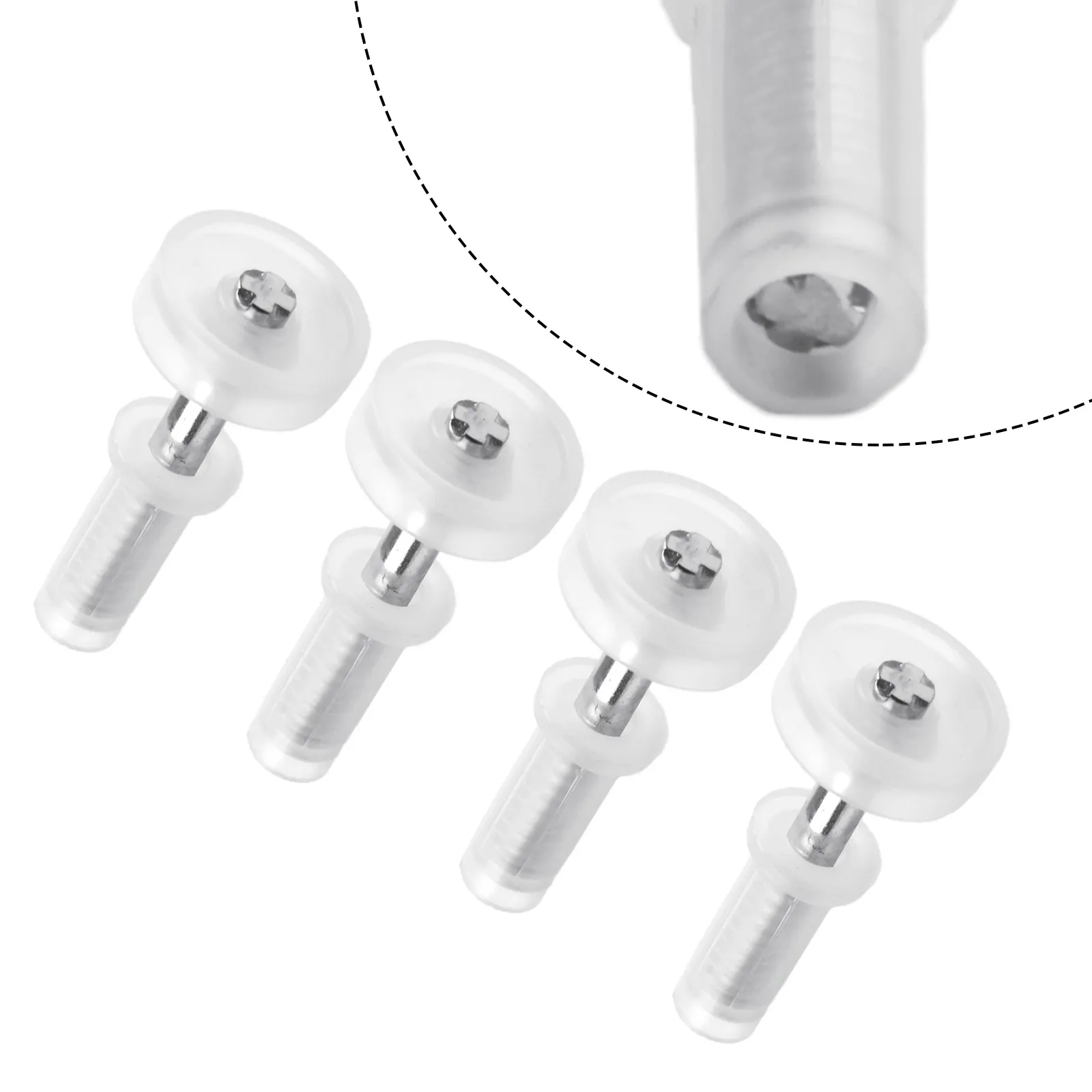Pivot Hinge Top Guide Wheel Plastic Silver White Nylon Repair Parts Rust-resistant Bifold Door Bifold Cabinet Door Pantries