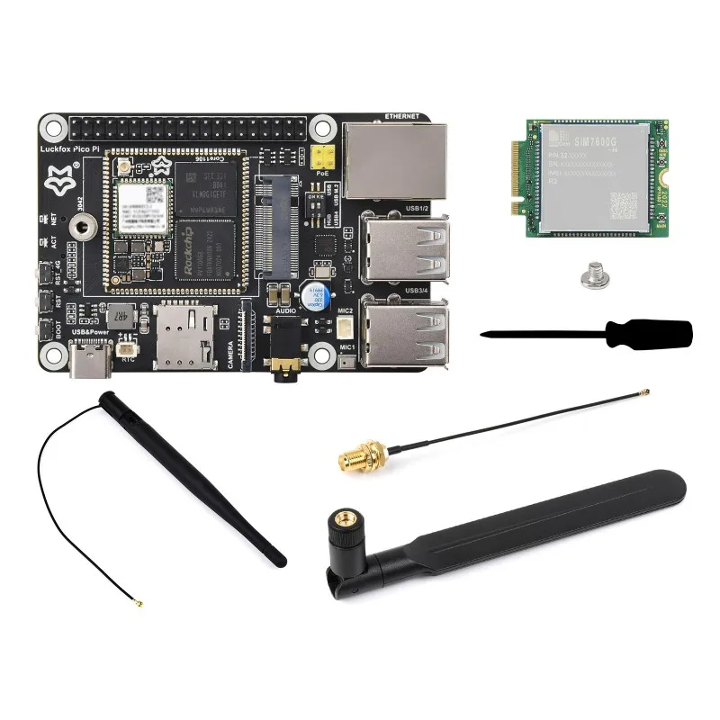 Luckfox Pico Pi Linux Micro Development Board, Based On Luckfox Core1106, 8GB eMMC, Supports Intelligent Encoding