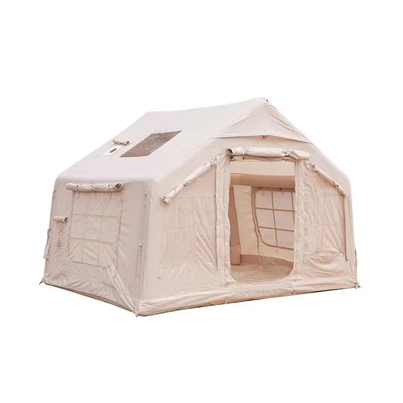 8 m2 inflatable tent outdoor camping rain and sun protection pvc air column autumn and winter warmth automatic inflatable tent